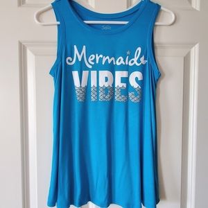 Justice Mermaid Vibes Tank Top Size 14/16